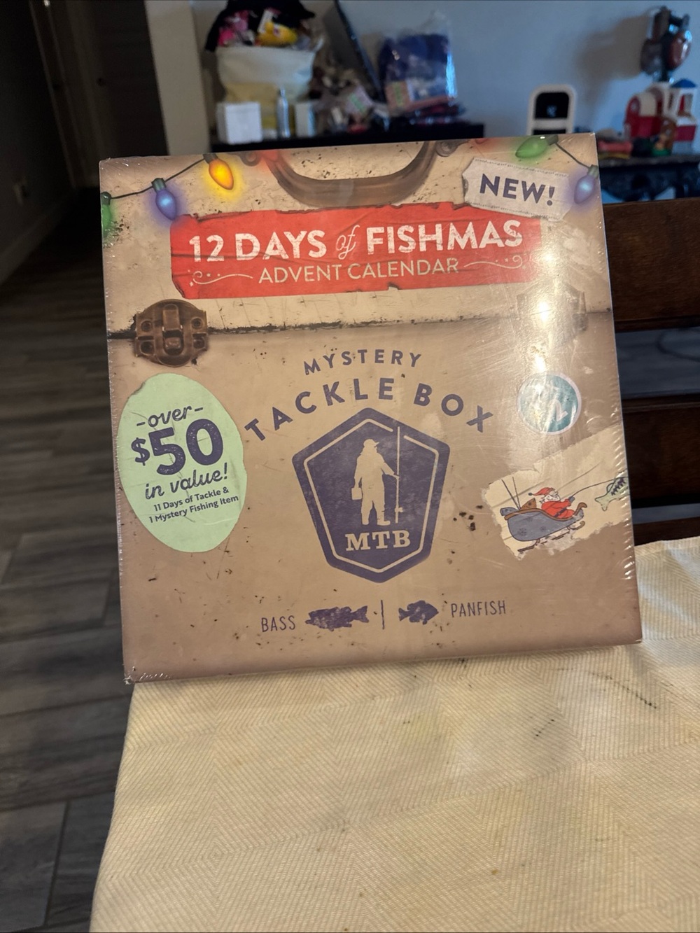 12 Days of Fishmas Mystery Tackle Box Advent Calendar - Brown